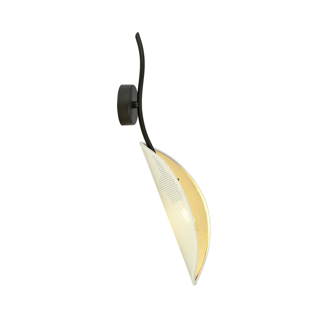 Lotus wall lamp white/gold