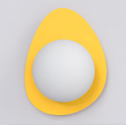 Ovo wall lamp orange