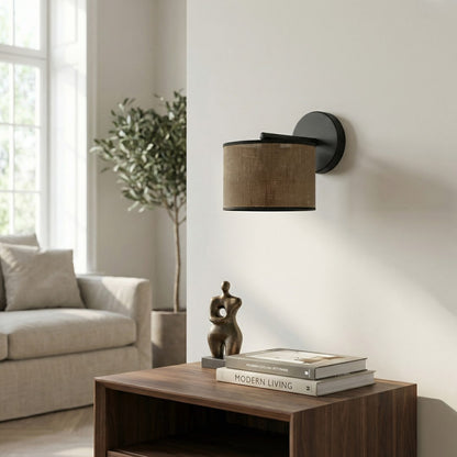 Eco wall lamp black/brown