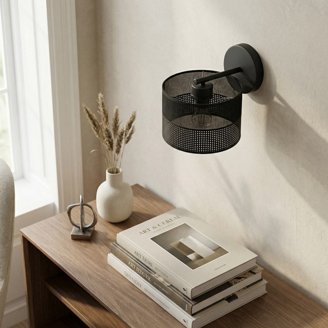 Karbon wall lamp black