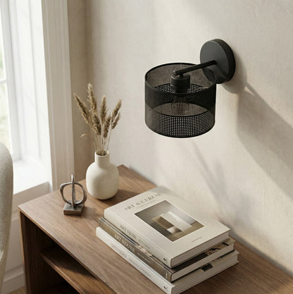 Karbon wall lamp black