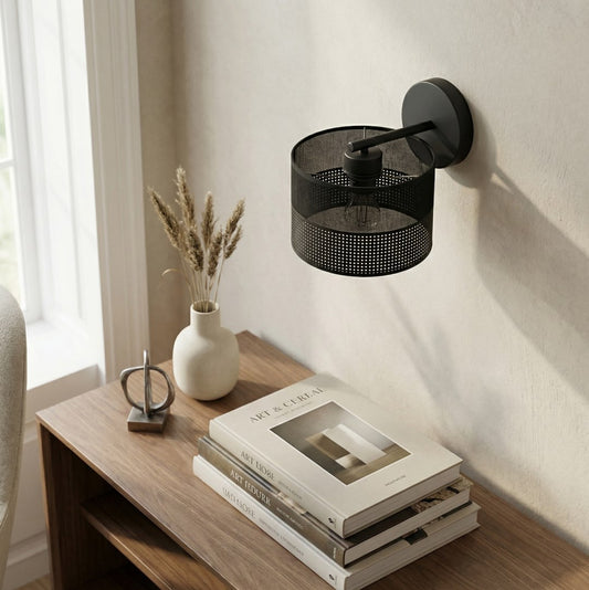 Karbon wall lamp black
