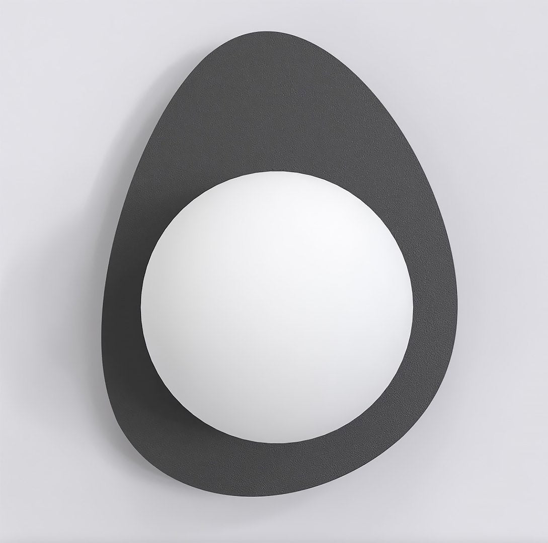 Ovo wall lamp black