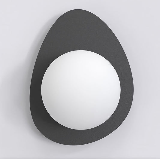 Ovo wall lamp black