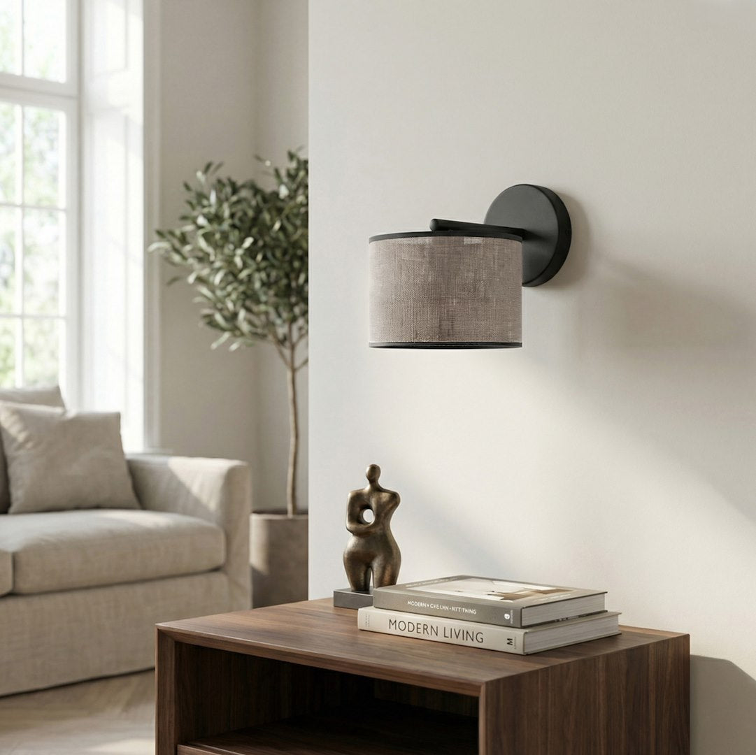 Eco wall lamp black/grey
