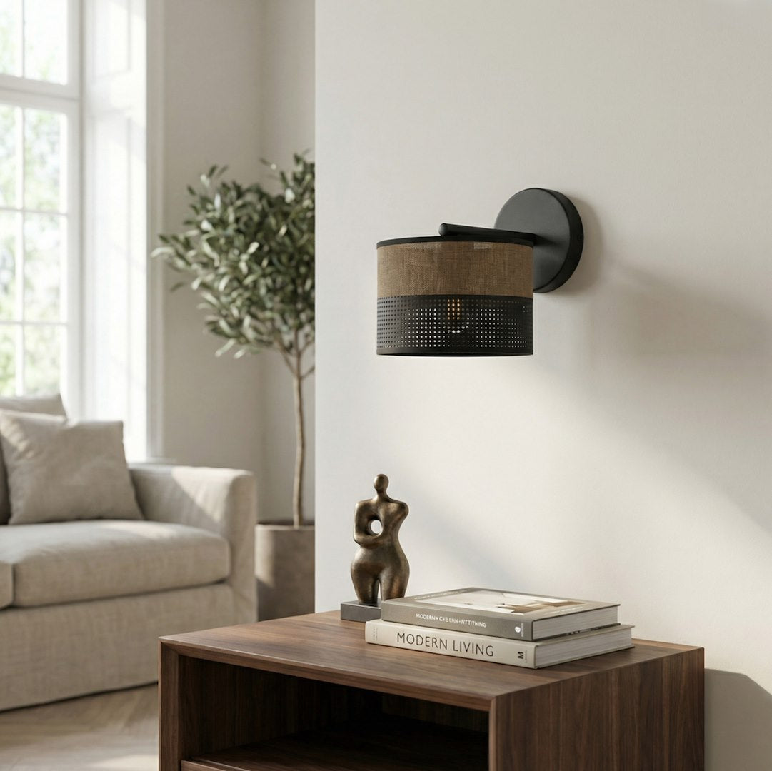 Karbon wall lamp black/brown