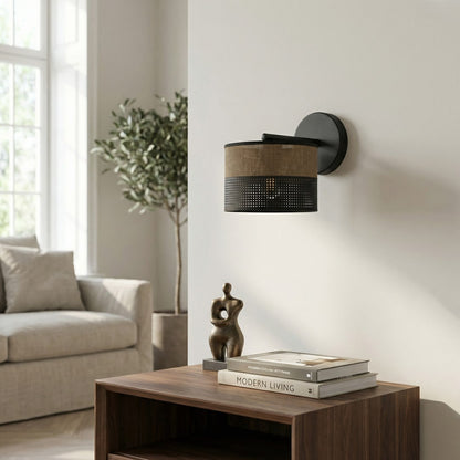 Karbon wall lamp black/brown