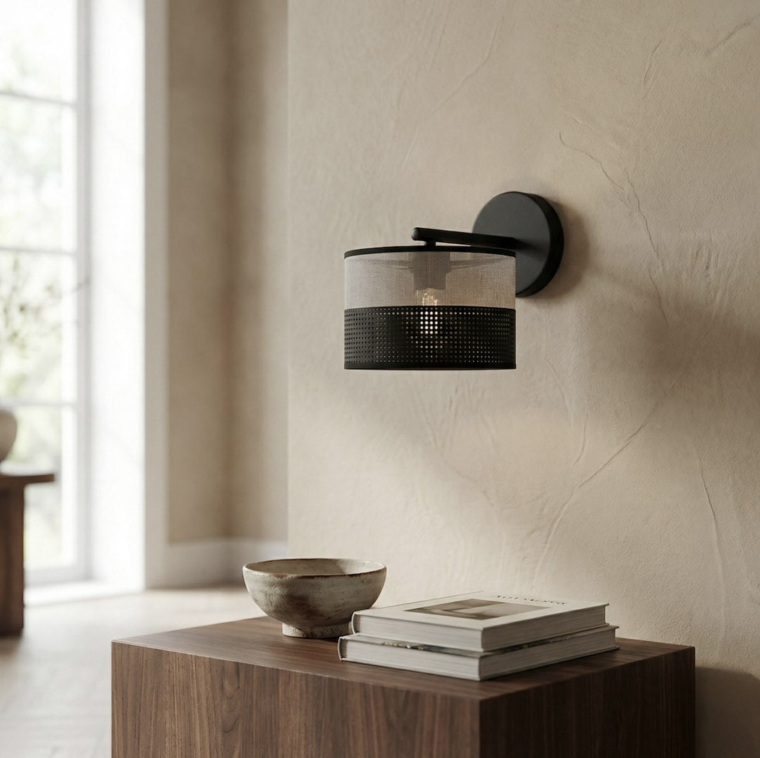 Karbon wall lamp black/grey