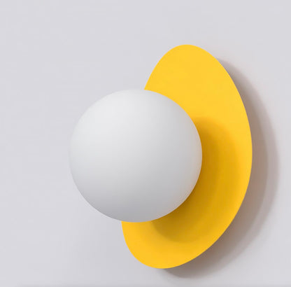 Ovo wall lamp orange