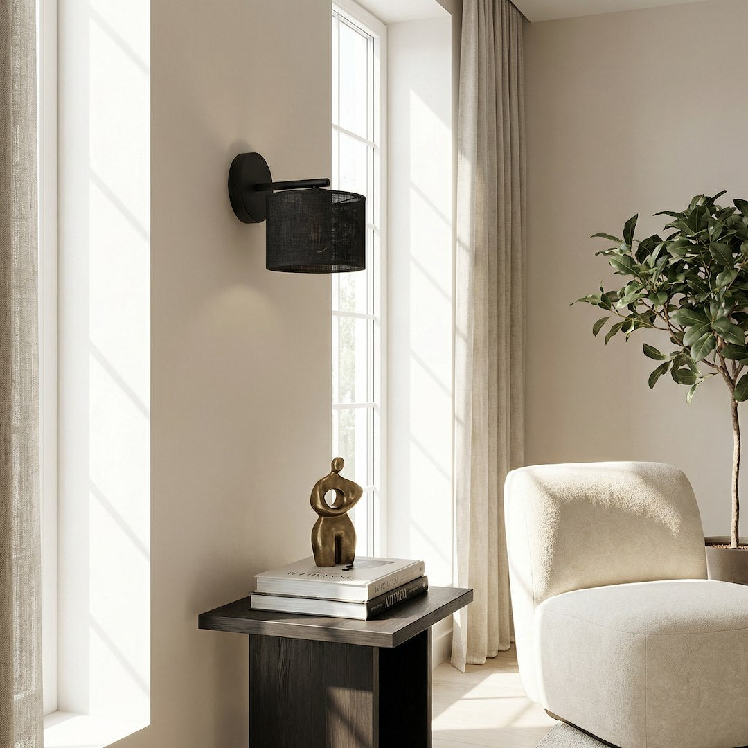 Eco wall lamp black
