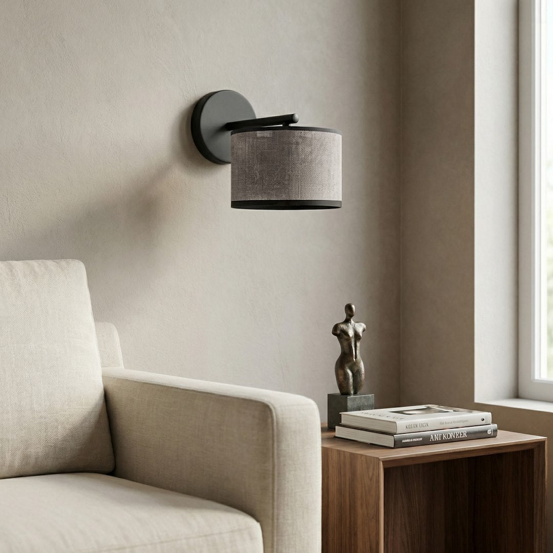 Eco wall lamp black/grey