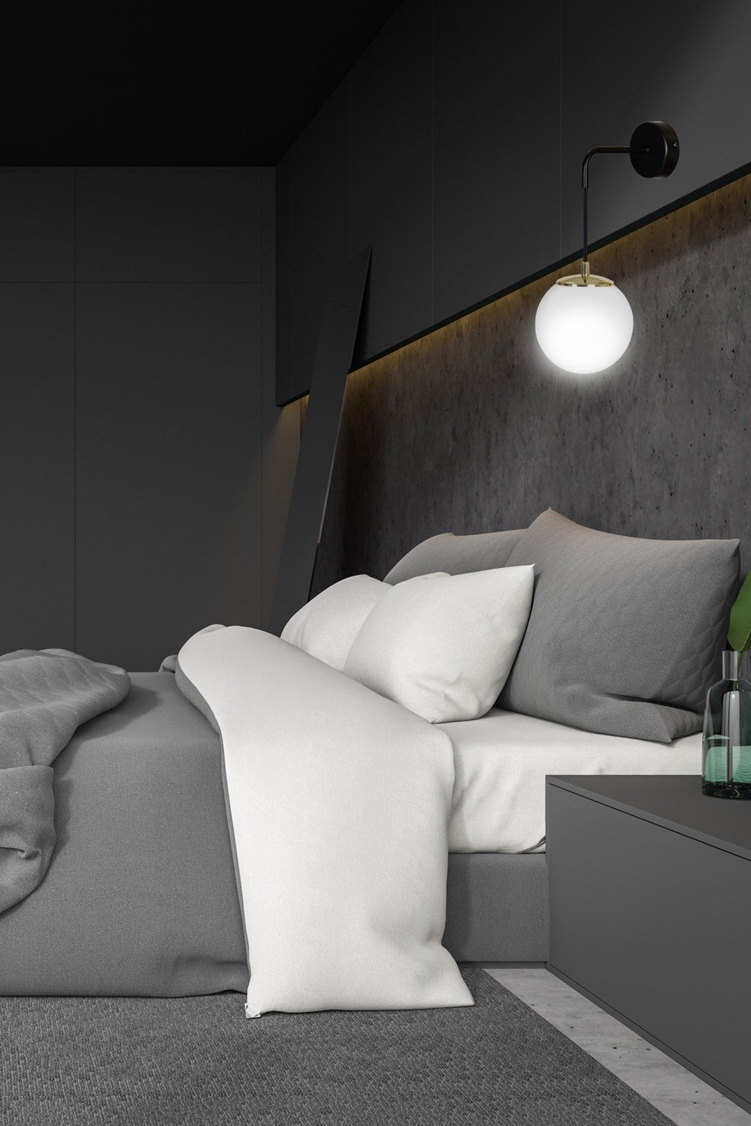 Ognis wall lamp black