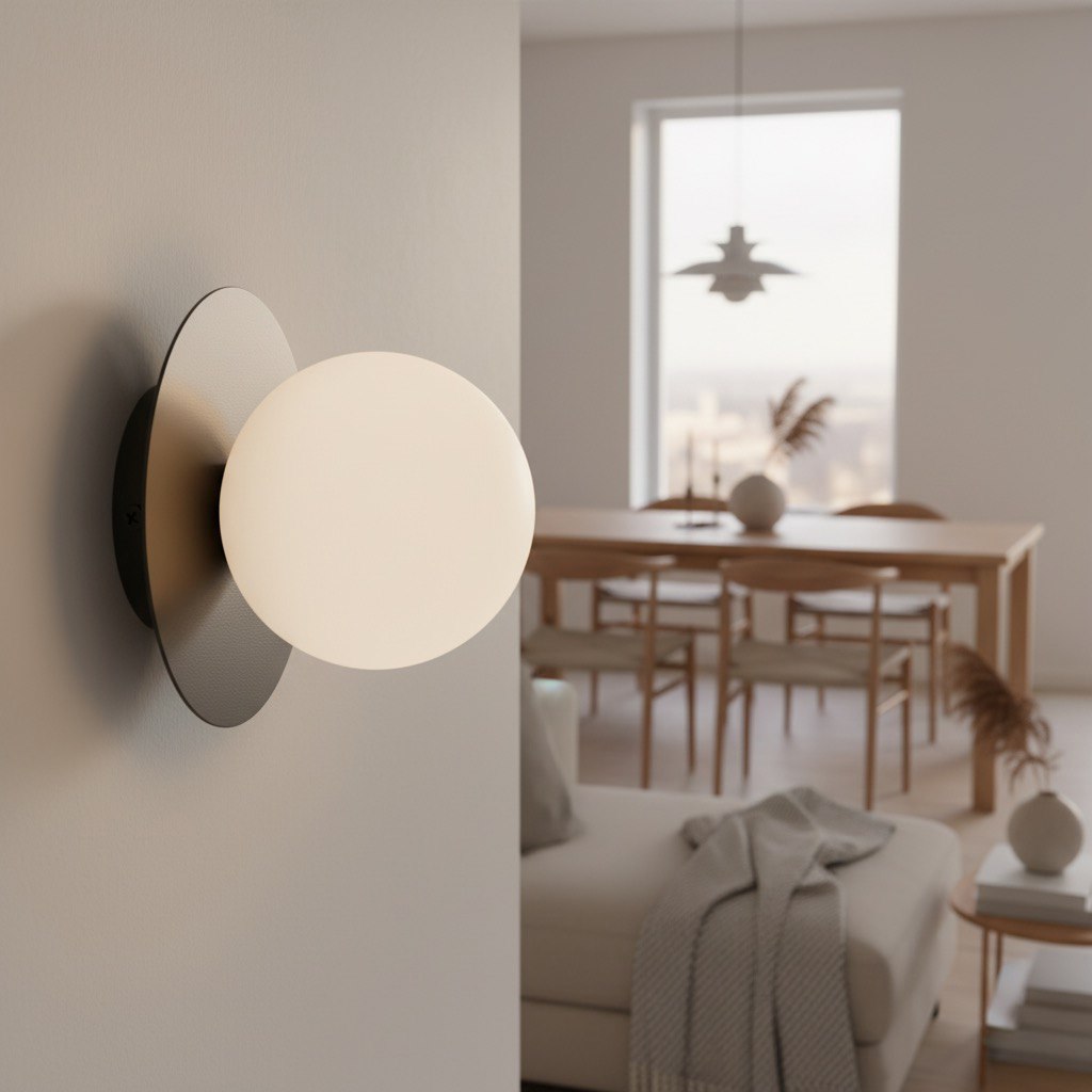Americana wall lamp black
