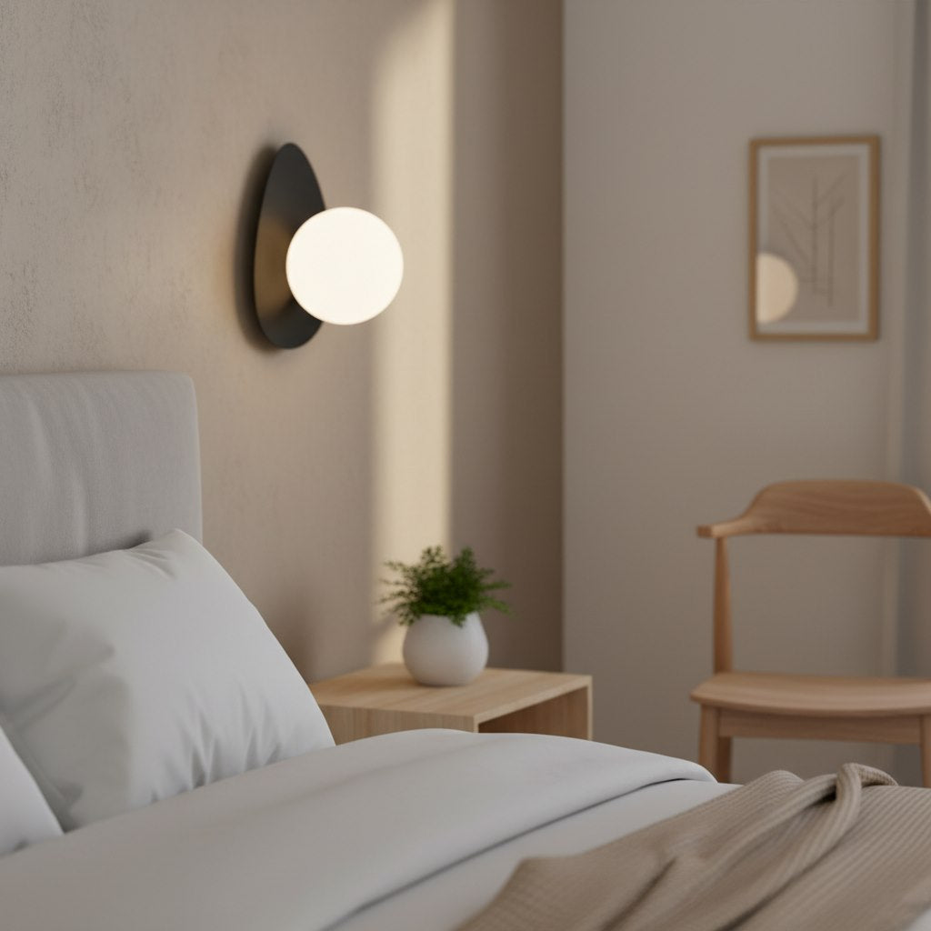 Ovo wall lamp black