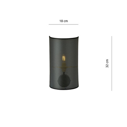 Aston wall lamp black/gold