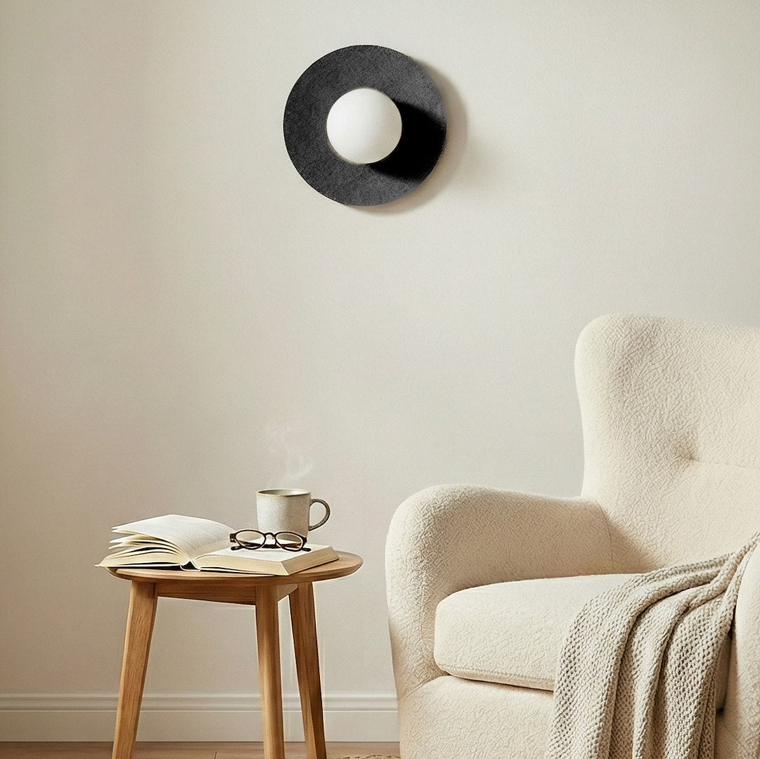Calma wall lamp black s