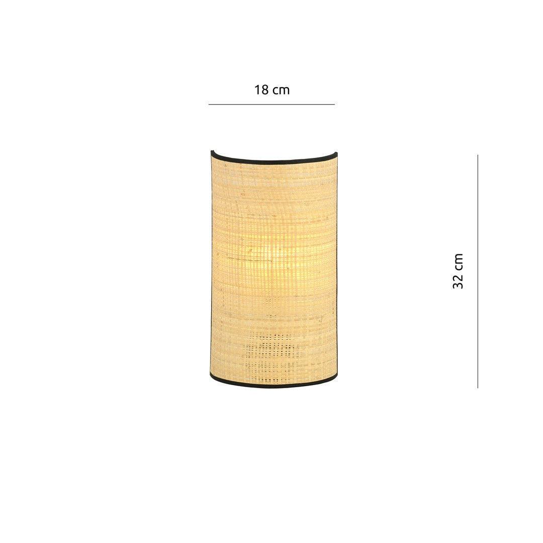 Aston wall lamp rattan