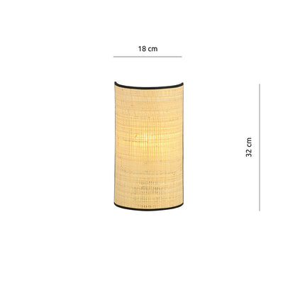 Aston wall lamp rattan