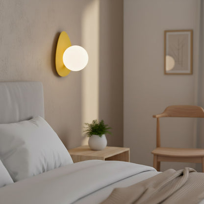 Ovo wall lamp orange