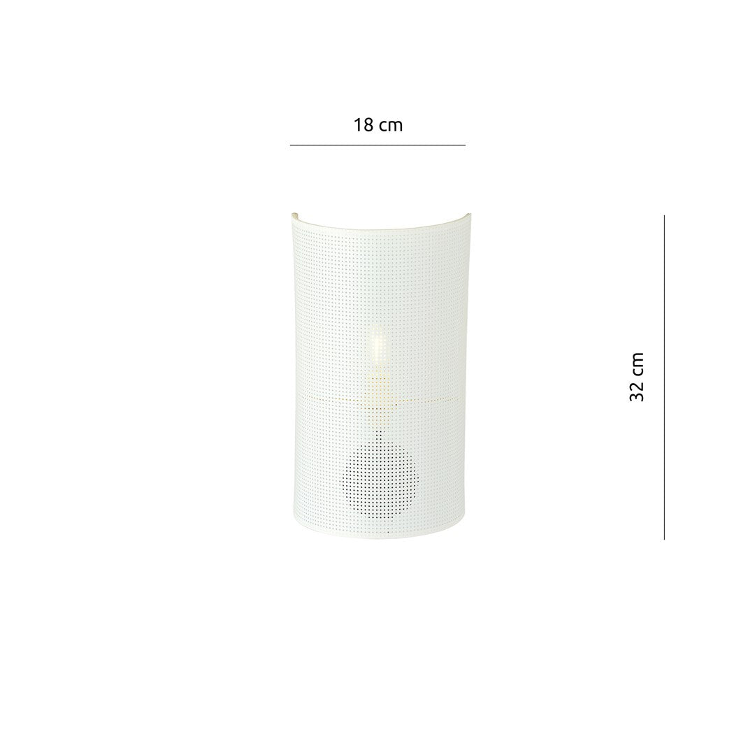 Aston wall lamp white/gold