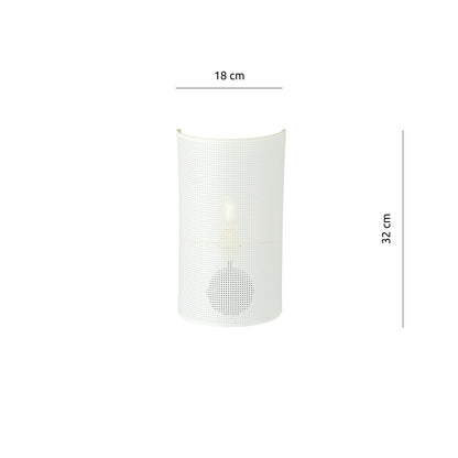 Aston wall lamp white/gold