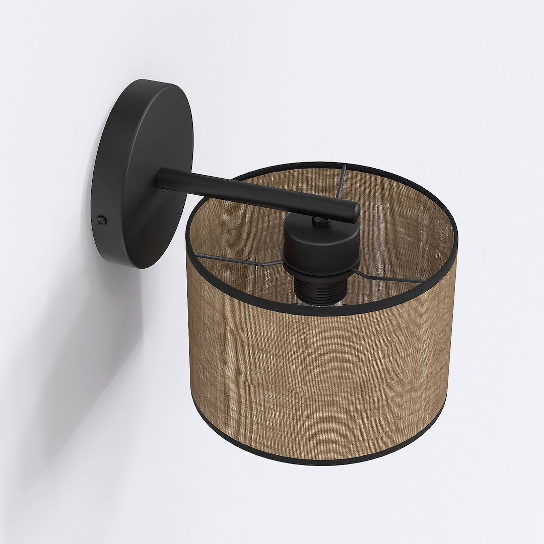 Eco wall lamp black/brown