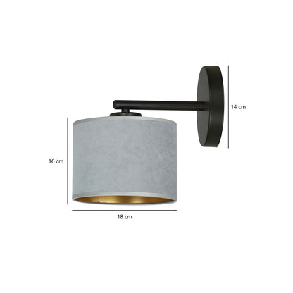 Hilde wall lamp grey