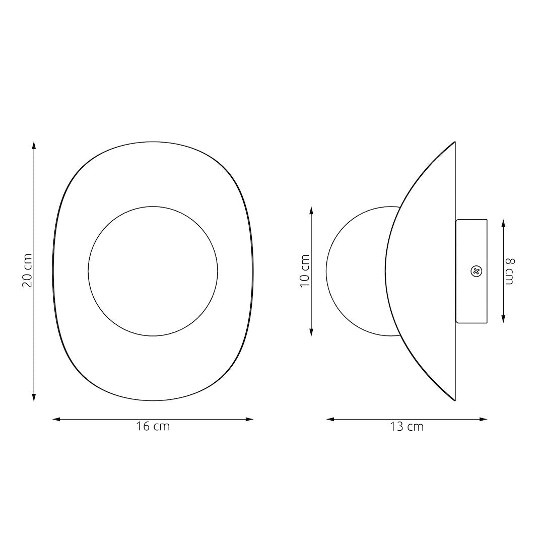 Fiero m wall lamp black