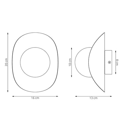 Fiero m wall lamp black