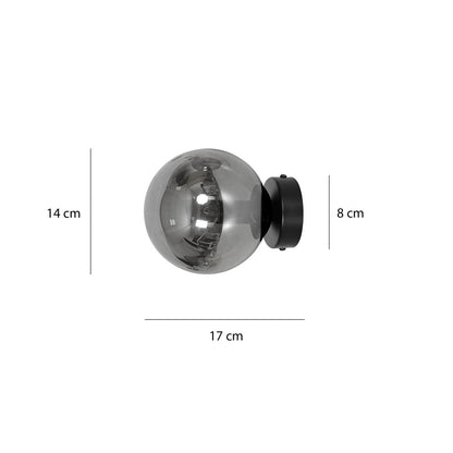 Rossi wall lamp black/graphite