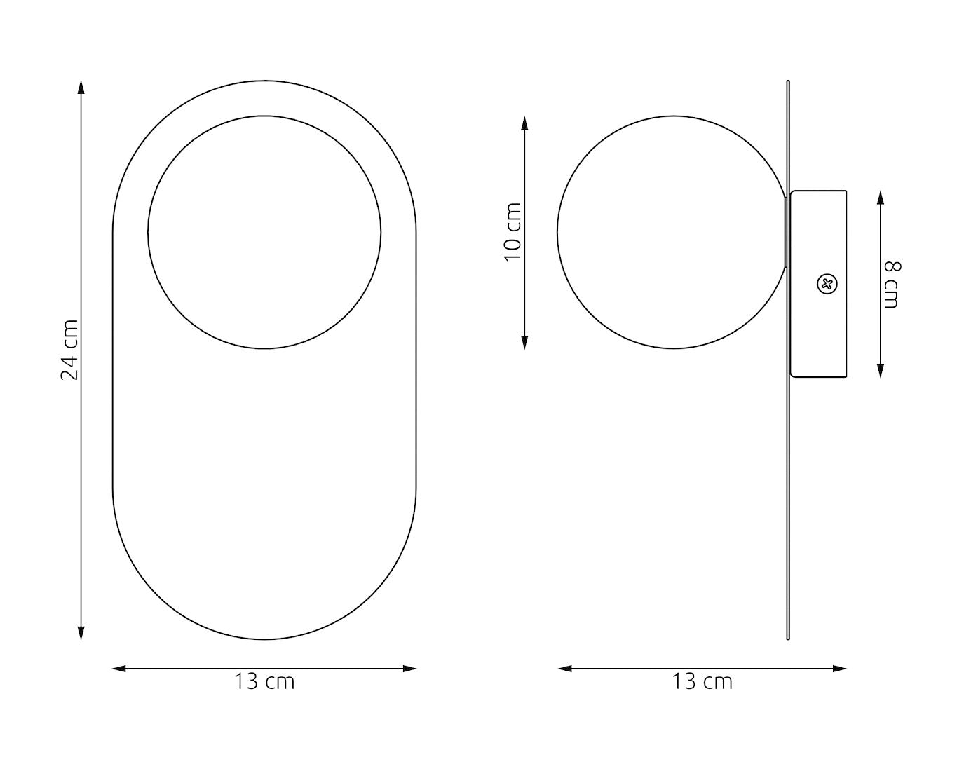 Viva wall lamp black