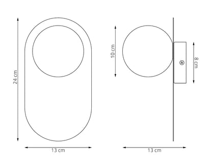 Viva wall lamp black