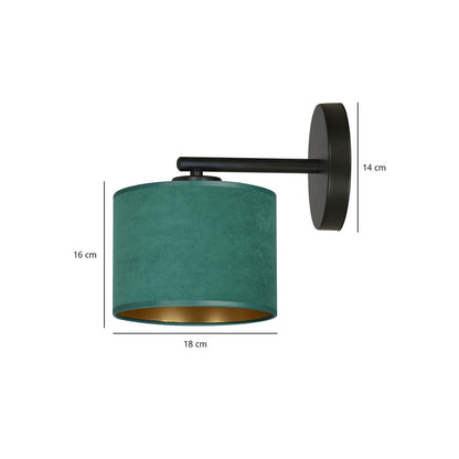 Hilde wall lamp green