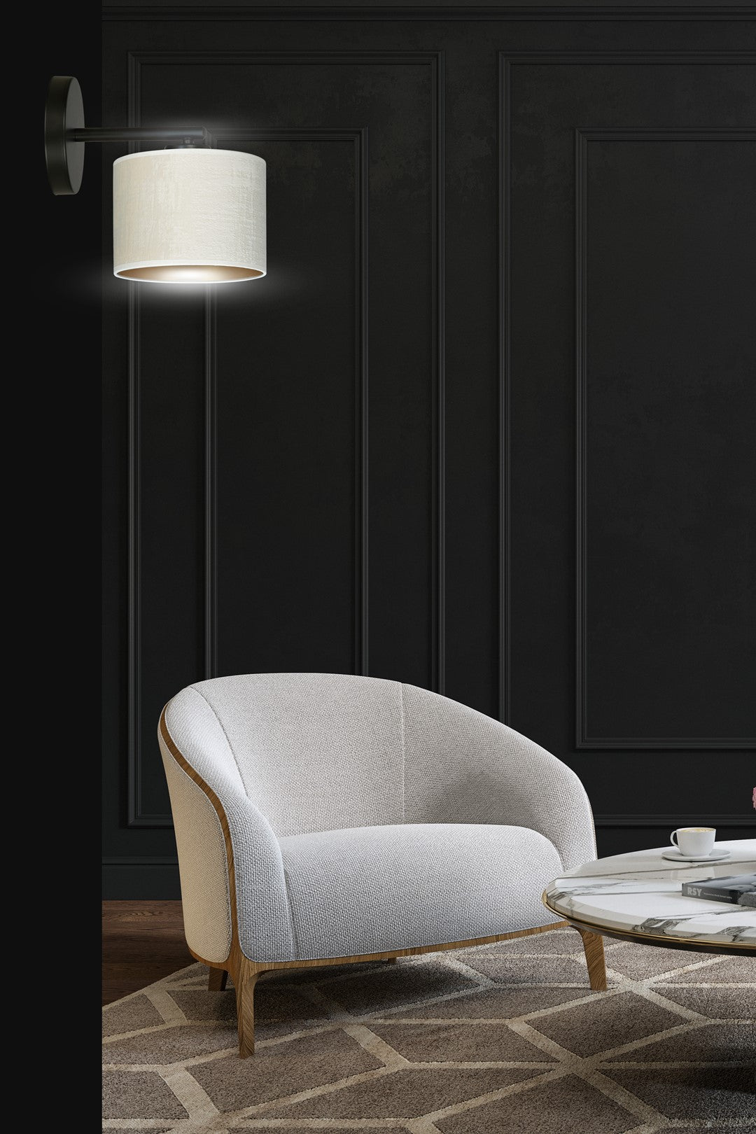 Hilde wall lamp white