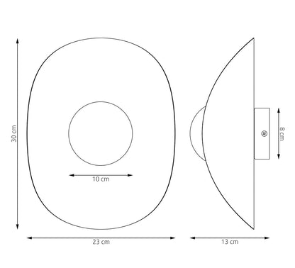 Fiero xl wall lamp mocha