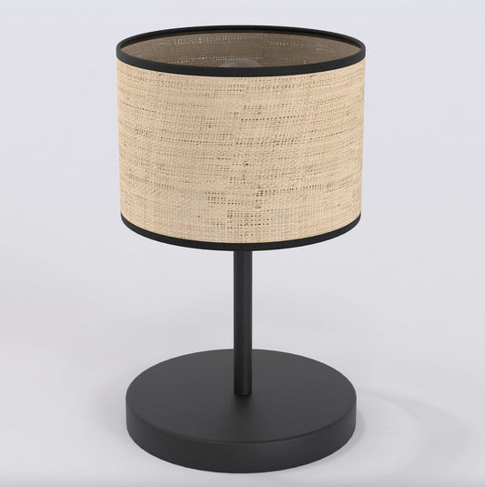 Eco table lamp black/rattan