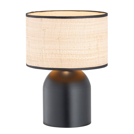 Aspen table lamp black/rattan