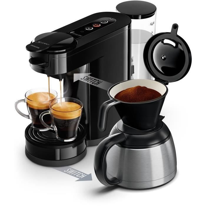 Coffee Capsule Machine - PHILIPS - SENSEO SWITCH HD6592/65 - Intense Black