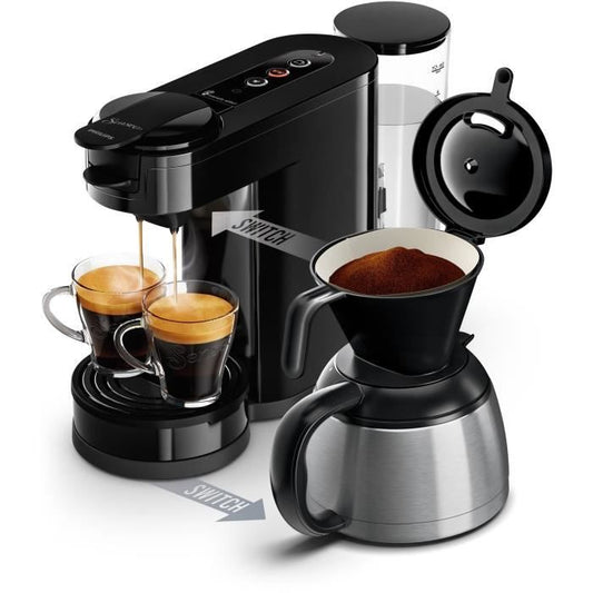 Coffee Capsule Machine - PHILIPS - SENSEO SWITCH HD6592/65 - Intense Black