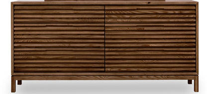Tanner Six-Drawer Dresser in Ash Wood, Roux