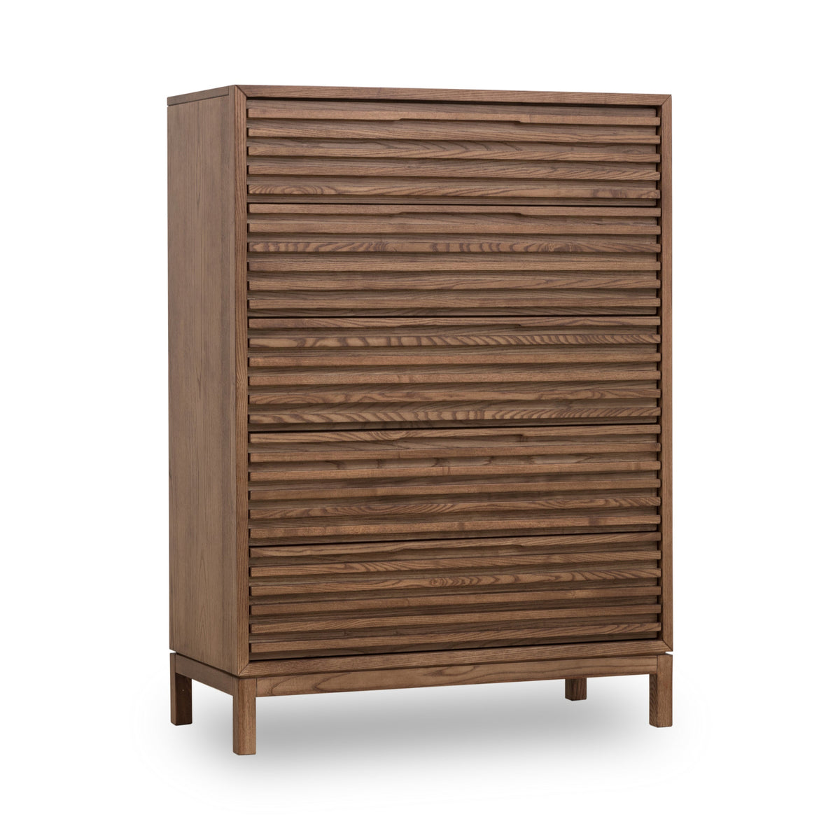 Tanner Five-Drawer Dresser in Ash Wood in Roux