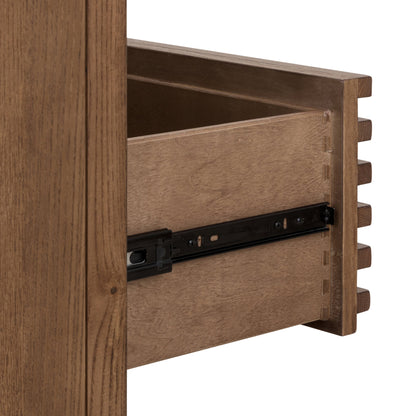 Tanner Five-Drawer Dresser in Ash Wood in Roux