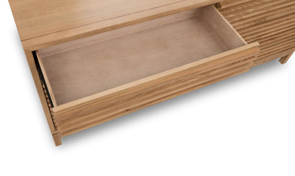 Tanner Six-Drawer Dresser in Ash Wood, Flaxen