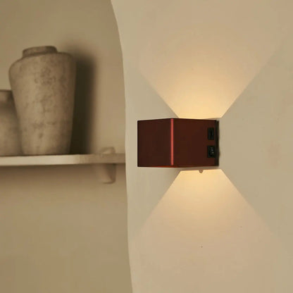 Tess Bronze Rechargeable Wall Lamp | Motion sensor, 20 Light Modes & Remote Control-0