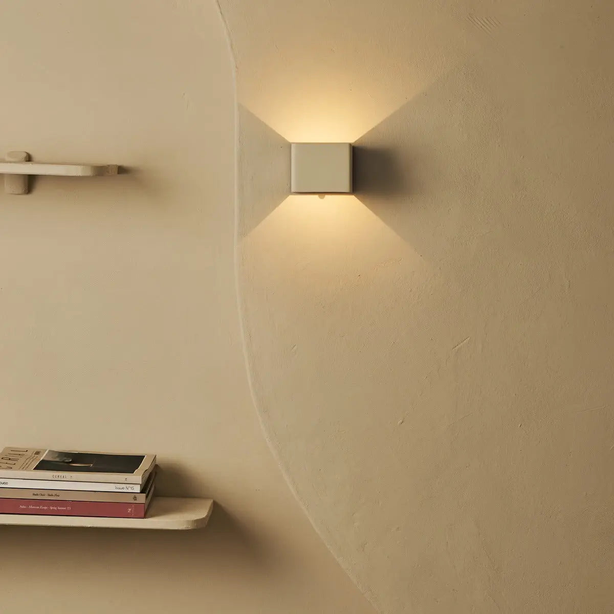 Tess Vanilla Rechargeable Wall Lamp | Motion sensor, 20 Light Modes & Remote Control-1