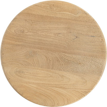 Zodiac Side Table Ø50, Acacia Wood Groovy Natural
